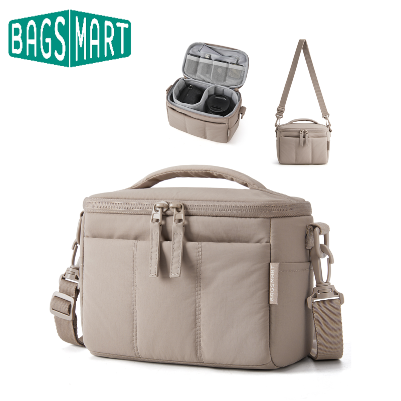 Photography Lighting Equipment Bags - BAGSMART Dolgulu Kamera Omuz Çantası Ayarlanabilir