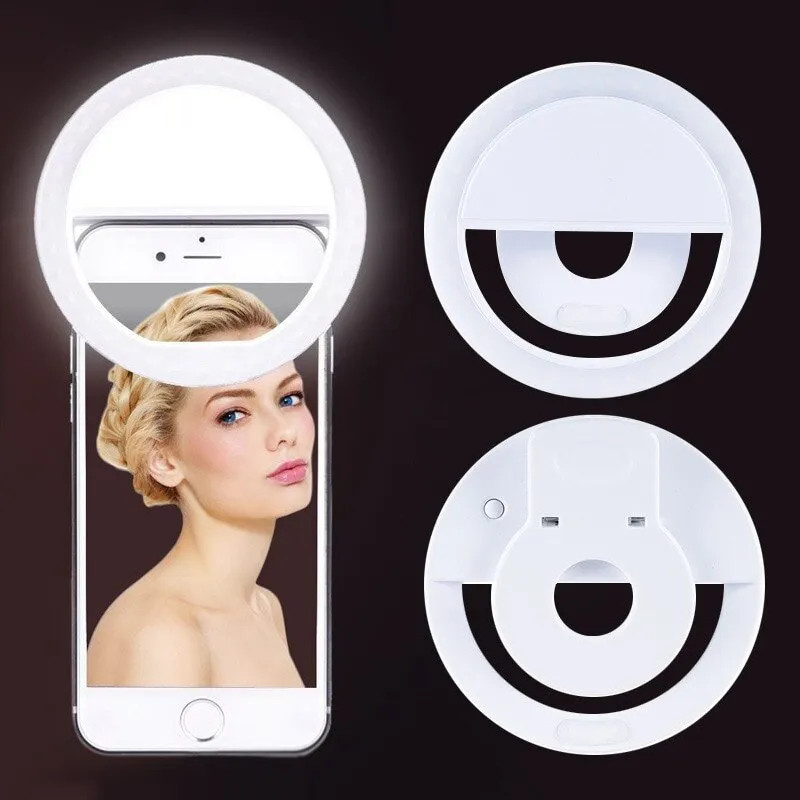 Photography Lighting Lamp - USB şarj edilebilir LED Selfie halka