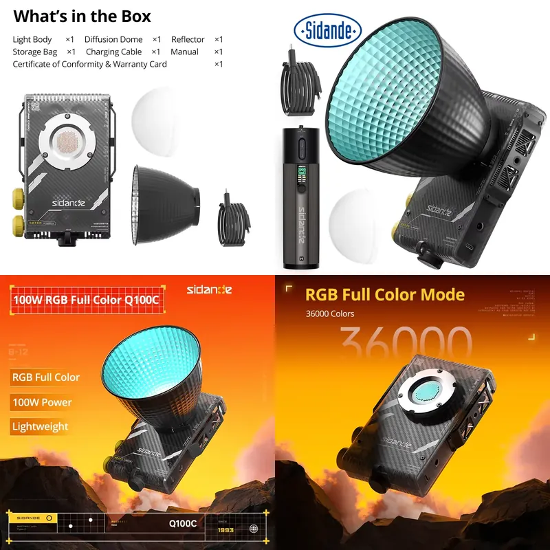 Photography And Lighting - Sidande Q100C Q100Lite Optik 100W Yüksek