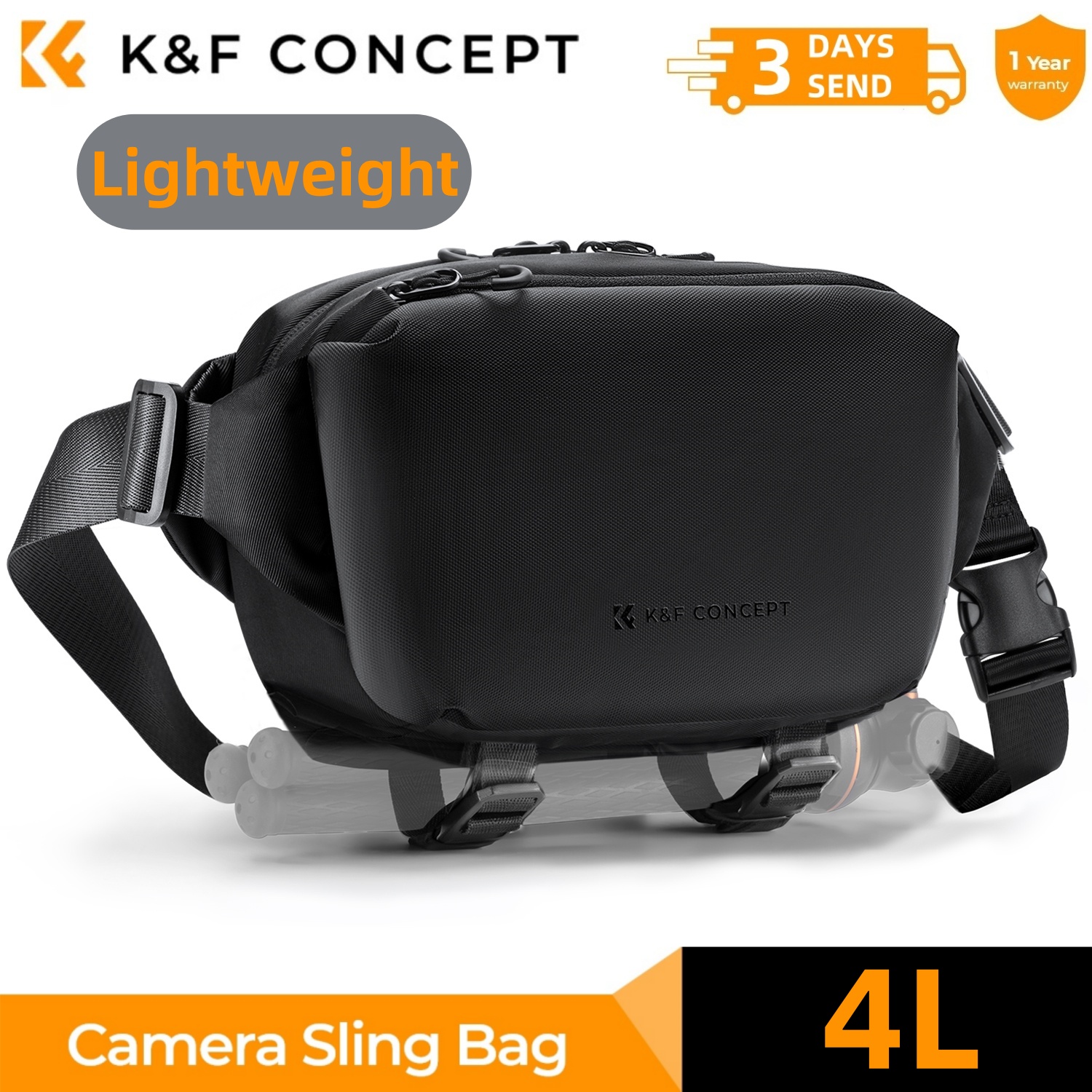 Photography Lighting Equipment Bags - K&F CONCEPT 4L Kamera askılı çanta