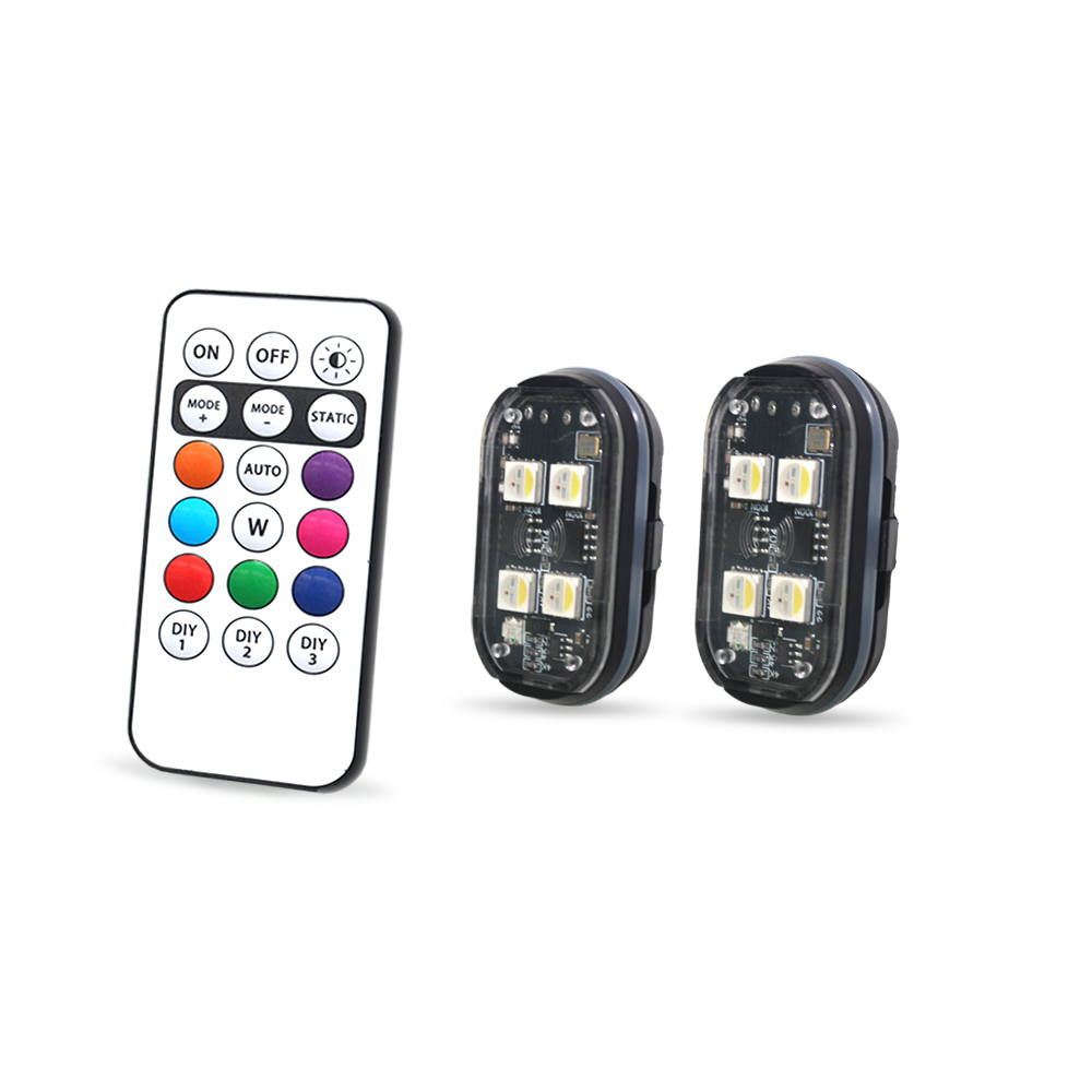 Interior Photography Lighting - 2 Adet RGB Araba Ortam Işığı,
