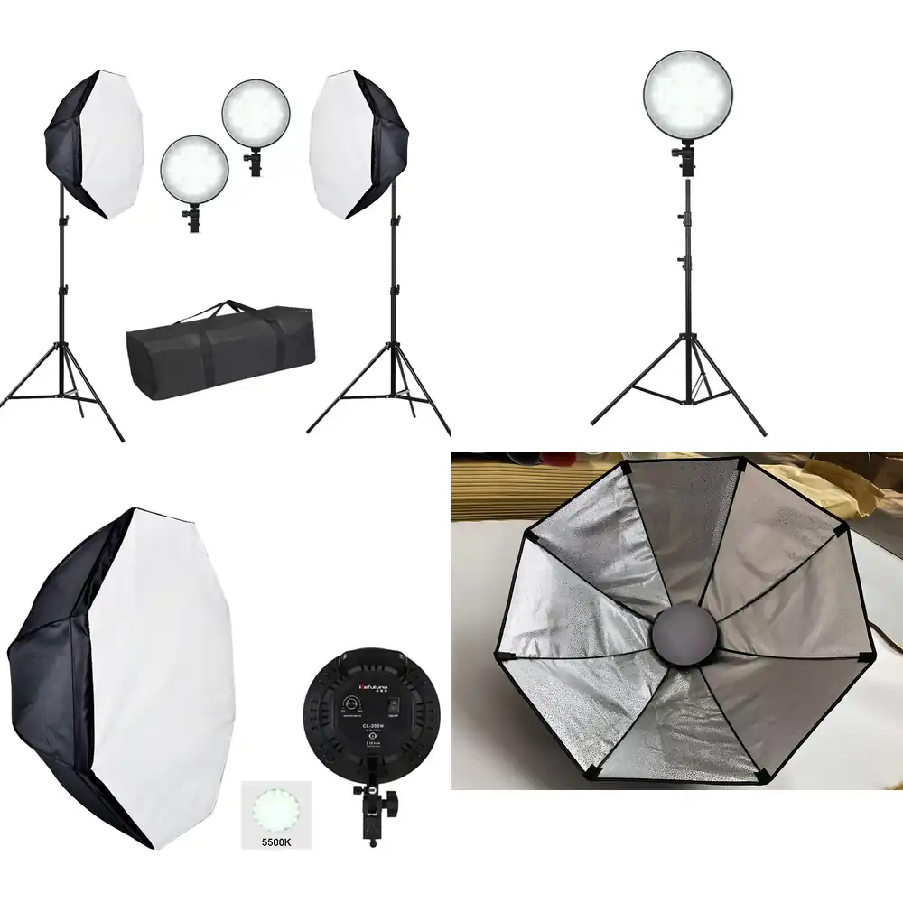 Photography Lighting Set - 50W LED Softbox Işık Seti Halka