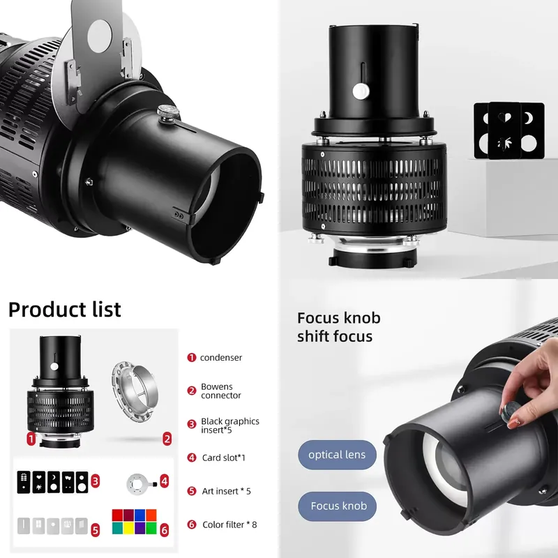 Photography Lighting Brand - Bowens Mount Video Optik Snoot Fotoğrafçılık