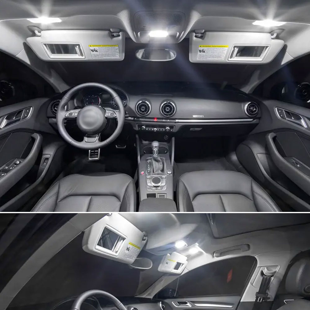 Araba LED iç ampul kiti Ford F - Interior Photography Lighting incelemesi ve fiyatı